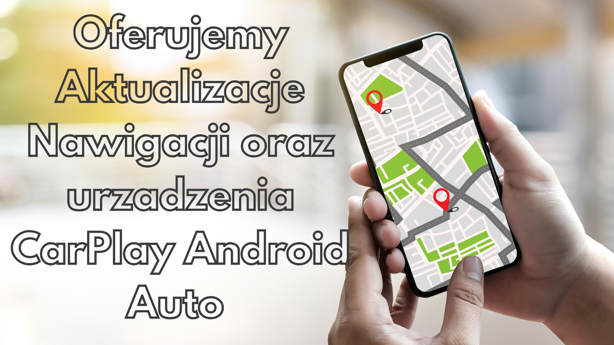 Różnice między aktualizacjami nawigacji w oryginalnym radiu a użyciem urządzenia CarPlay/Android Auto