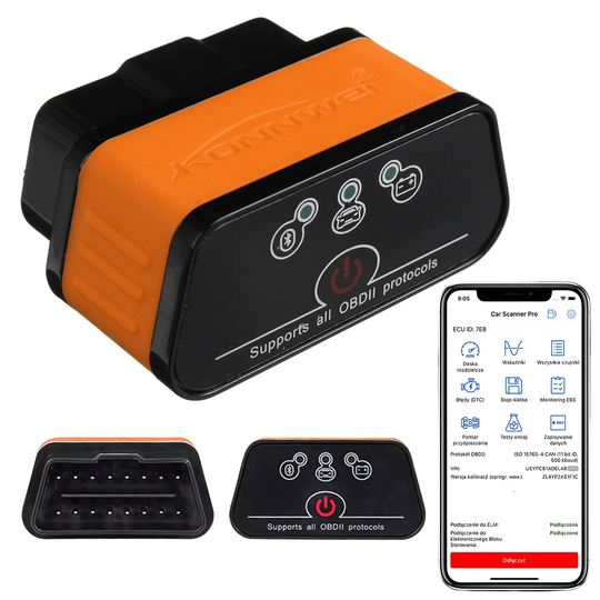 Interfejs diagnostyczny skaner OBDII OBD2 Bluetooth VPW, PWM, KWP, CAN