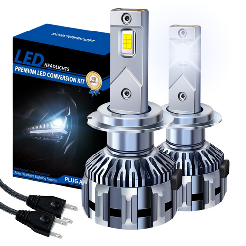 ŻARÓWKI LED M8 - H7 CANBUS HOMOLOGACJA MOCNE (9-24V/6500K/150W/35'000 LM) 2 sztuki