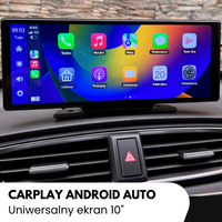 Moduł Apple CarPlay & Android Auto — Uniwersalny ekran 10" + kamera cofania