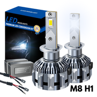 Żarówki LED M8 - H1 CANBUS HOMOLOGACJA ( 9-16V / 6800K Białe / 150W / 35'000 LM ) 2 sztuki