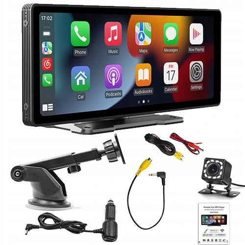Moduł Apple CarPlay & Android Auto — Uniwersalny ekran 10" + kamera cofania